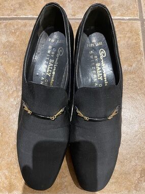 Bally Black Slip-On Loafers with Gold-Tone Bit